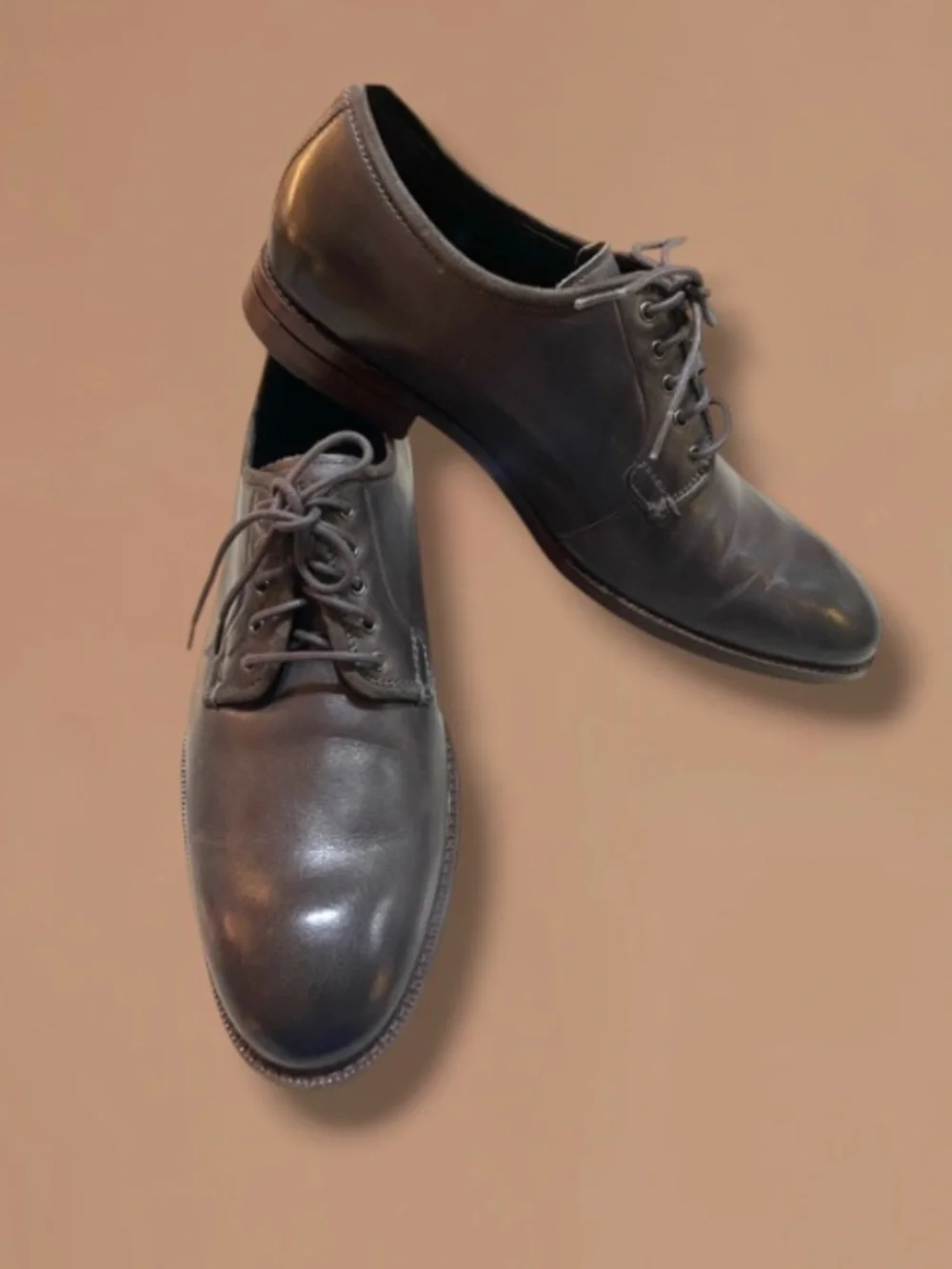 COLE HAAN GRAND 360 BROWN LEATHER OXFORDS SIZE 9.5 M